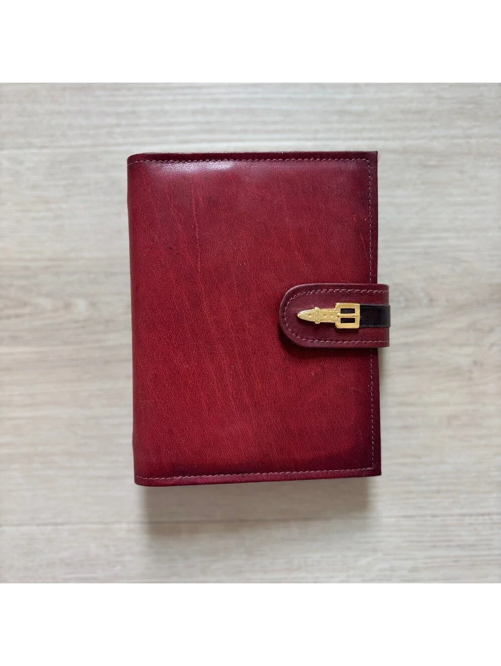Vintage 1978 Winston NIB Cowhide Leather Daily Agenda Address Book Planner